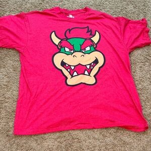 Super Mario Bowser Graphic T-Shirt Red Men’s Size 2XL Nintendo Licensed Tee